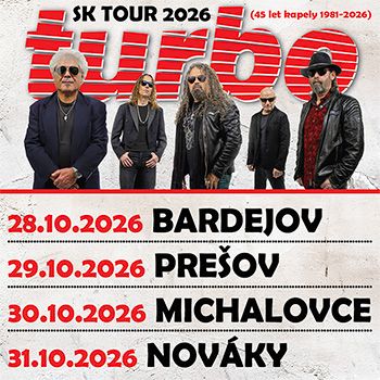 TURBO - SK TOUR 2026 (45 let kapely 1981-2026)