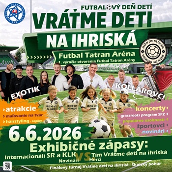 „FUTBALOVÝ DEŇ DETÍ – VRÁŤME DETI NA IHRISKÁ“