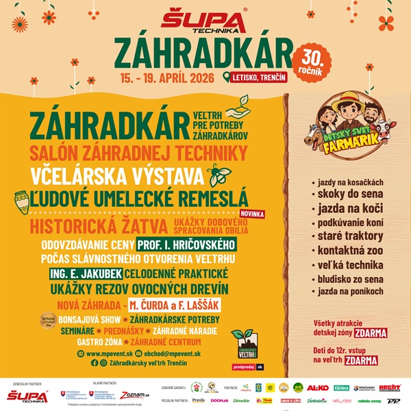 ZÁHRADKÁR 30. ročník